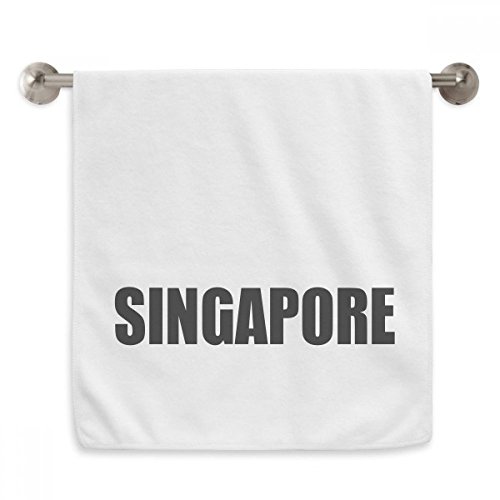 Serviette Singapour moelleuse au design soigné et finitions premium