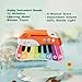 Toddler Guitar Baby Piano Keyboard for 1-3, Touch Toddler Guitar Ages 1-3 w/ 3 Modes, Light, Melodies, Music Cards, Adjustable Volume Baby Toy Guitar for Kids Ages 1-3, Birthday Gift for 1-3 Yrs Old