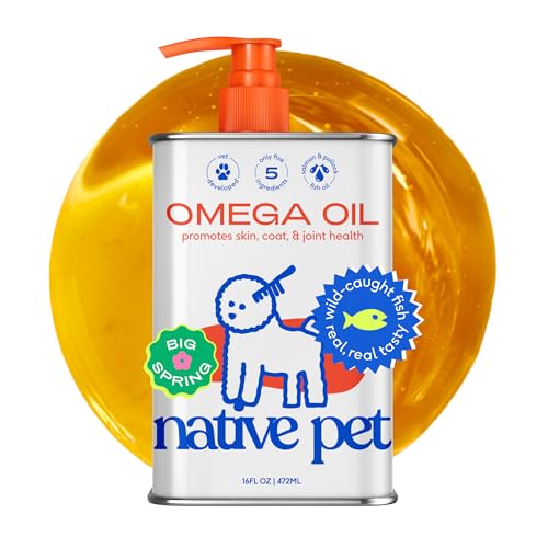 Native Pet Omega 3 Fish Oil for Dogs & Cats - Promotes Healthy Skin