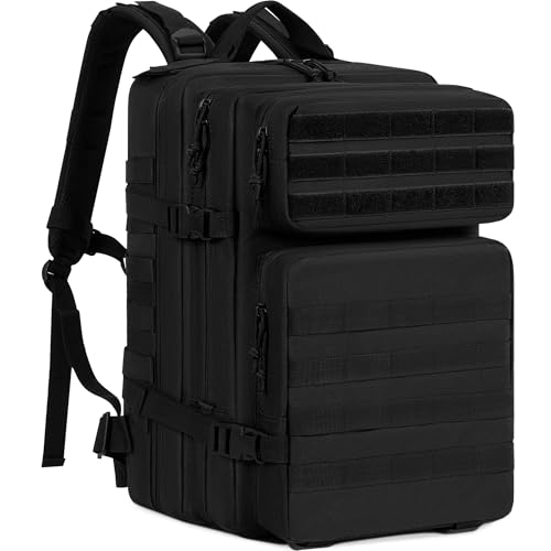 OUUTMEE 45L Taktischer Rucksack,Nylon Jagdrucksack,Outdoor-Rucksack für Wandern, Große Kapazität Assault