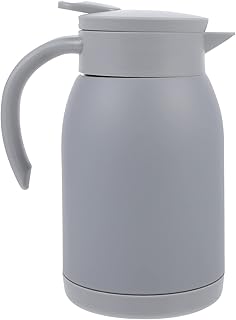 ZAANU Jarra de café térmica de Acero Inoxidable con Aislamiento al vacío Bebida Caliente Tetera for Viajes a casa Restaurante 900ml Rosa / 565 (Color : Gray)