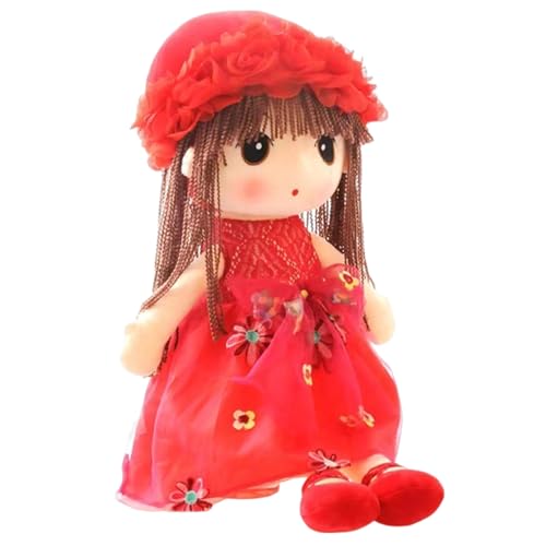 Baby Puppe Mädchen - Stoffpuppe - Gemütliche Handgemachte Kuschelfigur Schlafbegleiter Für Geburtstag Weihnachten Reise Sofa Deko Schlafzimmer | Kinderzimmer Zuhause Weihnachten Geburtstag Geschenk