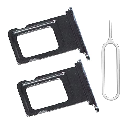 [2 Pack] Sim Card Tray Holder Slot Replacement Compatible For Iphone Xs Max - Sim Pin Black #TOP11