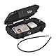 Relaxdays Sicherheitsbox mit Zahlenschloss, tragbar, Sicherungskabel, Autosafe, wasserdicht, HBT: 5,5x24x15 cm, schwarz