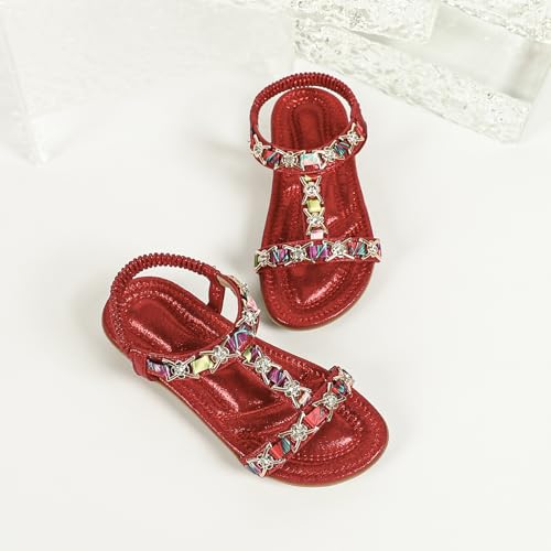 Toddler Girls Sandals Sparkly Rhinestone Girl Shoes Soft Rubber Princess Summer Wedding Party Shoes2