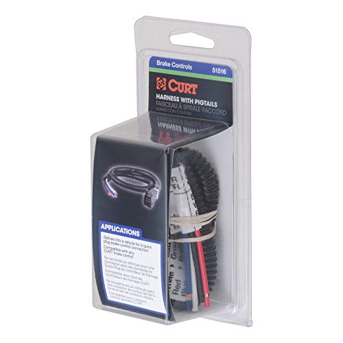 Curt 51516 Quick Plug Universal Electric Trailer Brake Controller Wiring Harness #TOP4