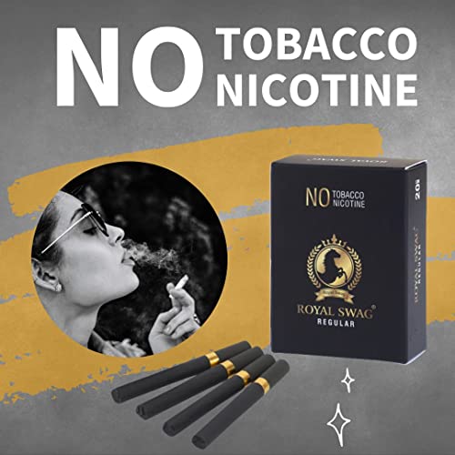 Royal-Swag-Ayurvedic-Herbal-Cigarettes-100-Tobacco-Free-100-Nicotine-Free-Regular-Flavour-20-Sticks-Non-Addictive-Helps-To-Quit-Smoking-Smoking-Cessation-Pack-Of-20