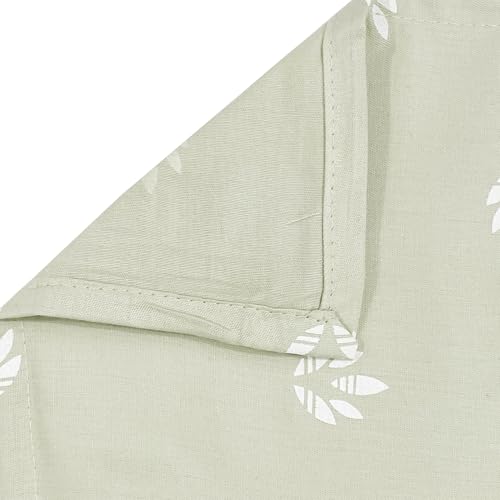 Image of Swayam Zinnia Collection Premium Mercerized Pure Cotton 250TC Geometric Print King Bedsheet with 2 Pillow Covers - Green