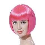 ウィッグ ショートボブ 小顔 コスプレ用 パッツン ストレート 変装 イメチェン キュート 9色選択可