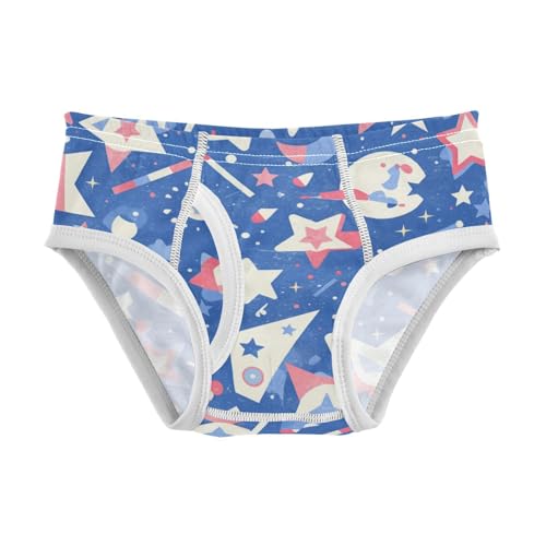 KLL 4th July American Independence Day Watercolor Baby Boys Soft Training Underwear Breathable Children Panties