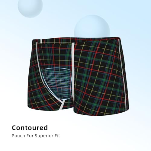 Boys' Cotton Boxer Brief Soft Underwear-Buffalo Plaid Dark Green4