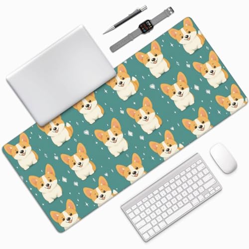 Grand tapis de bureau de jeu avec bords cousus haute densité