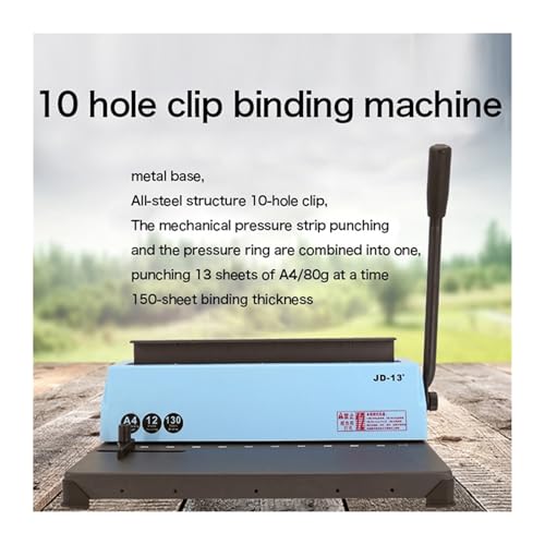 Perforatrice-relieuse de contrats de bureau en acier durable - 3