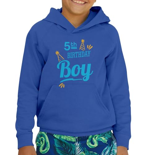 Sweat à capuche enfant 5th Birthday Boy en coton premium durable - 2