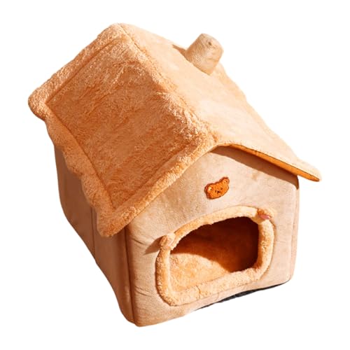 Tana per cani, sacco per per cani di piccola taglia, angolo lavabile per, habitat a forma di casa, rifugio accogliente per cuccioli, inserto tappetino imbottito, accessorio per cuccia