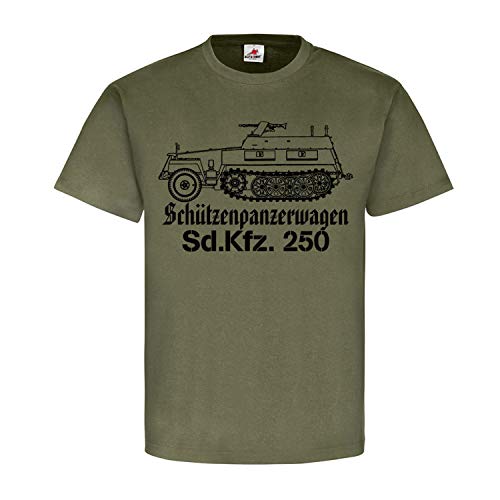 T-shirt blindé allemand SdKFZ 250 le cadeau parfait pour collectionneur