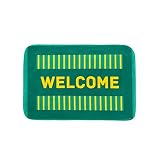 Welcome Green - Alfombra antideslizante para niños y niñas, dormitorio, sala de juegos