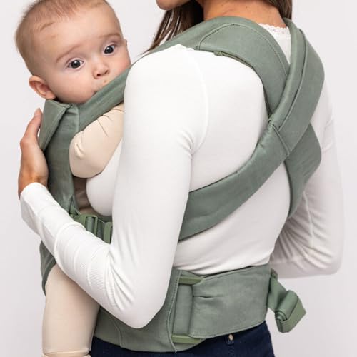 WildBird - Aerial Buckle Carrier - 2-24 Months - Large (L-4XL) Acadian - Front or Back Carry - Cross Straps, Lumbar Support, Headrest - Hip Healthy - Baby Carrier - Baby Essentials - New Mom Gifts by WildBird - Image 6