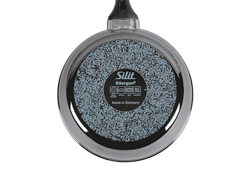 Foto von Silit Professional Bratpfanne 24 cm hoch, Silargan Funktionskeramik, Induktion, Silargan Pfanne Kunststoffgriff, schwarz, 2,2l