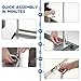 PIUMACU Stainless Steel Table 24x18x33 Inch, Commercial Stainless Steel Prep Table, NSF All Stainless Steel Metal Table for Home Kitchen Restaurant Space Expansion