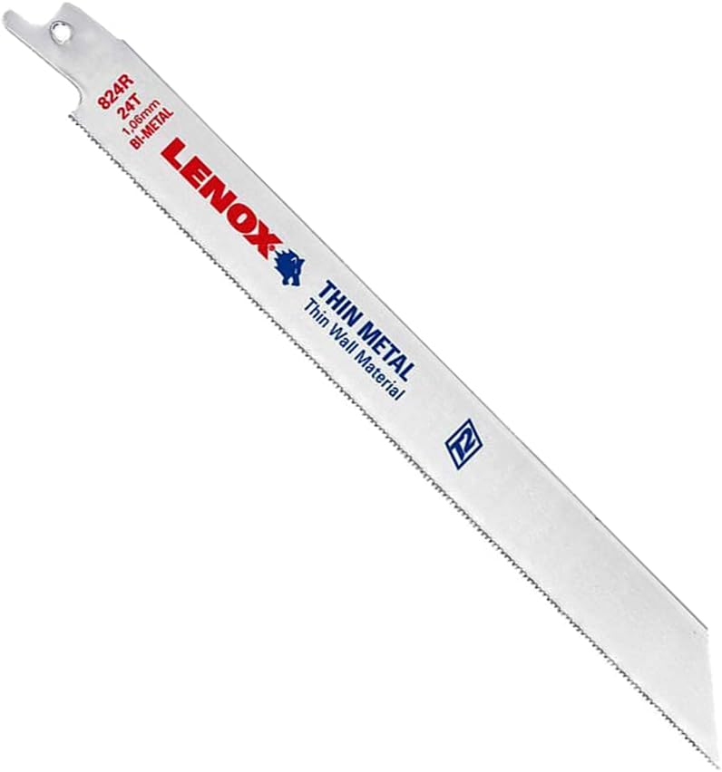 LENOX Tools Metal Cutting Reciprocating Saw Blade with Power Blast Technology, Bi-Metal, 8-inch, 18 TPI, 5/PK