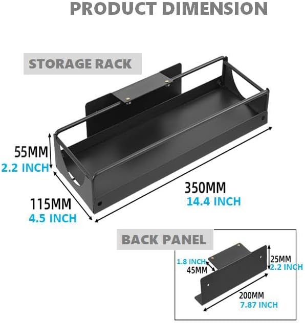 Under Sink Organizer Sliding Storage Rack for Kitchen & Bathroom, Space-Saving Pull-Out Storage for Bottles, Spices, Cleaning Supplies Adjustable Under Cabinet Organizer Durable Metal Shelf, White - Image 8