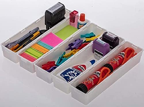 Kit 10 Organizador Modular Separador Talher Gaveta Make Escritório