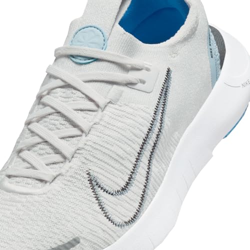 Nike Free RN NN Women's Road Running Shoes (DX6482-007, Platinum Tint/Light Armory Blue/White/Iron Grey) Size 6.54
