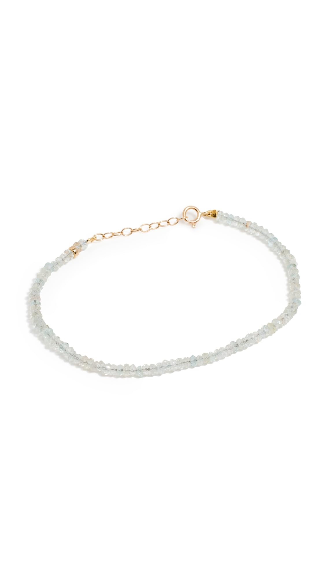 JIAJIA Women's 14k March Birthstone Bracelet, March - Aquamarine, Blue, One Size