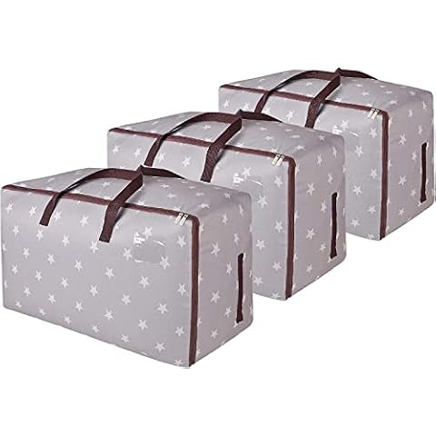 DOKEHOM 3-Piece Large Storage Bag Set Cover