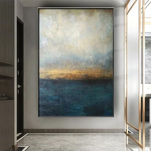Peinture à l'huile abstraite sur toile moderne grande taille pour image décoration salon