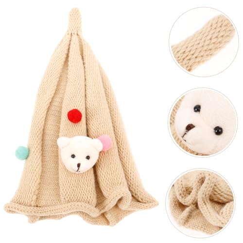 VALICLUD Adorable Woolen Hat Cartoon Pattern Pointy Beanie for Warmth Soft Comfortable Cute Autumn Accessory for4