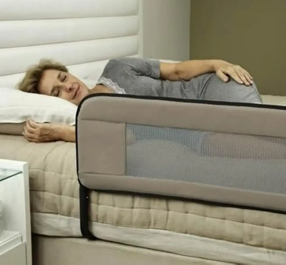 Grade para cama adulto modelo Senior Theva segurança prevenção de quedas enquanto deitado