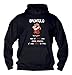 Felpa Uomo con Cappuccio Basic Top qualità Top vestibilità - Brontolo Non è' Solo Uno Stato D'ANIMO - Divertente Humor Made in Italy (Nero, L)