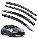 Rain Guards for Toyota Corolla Sedan 2019-2023, Tape-on Side Window Deflectors for Toyota Corolla Sedan, Window Visors for Toyota Cars, for Toyota Car Accessories, 4 pcs