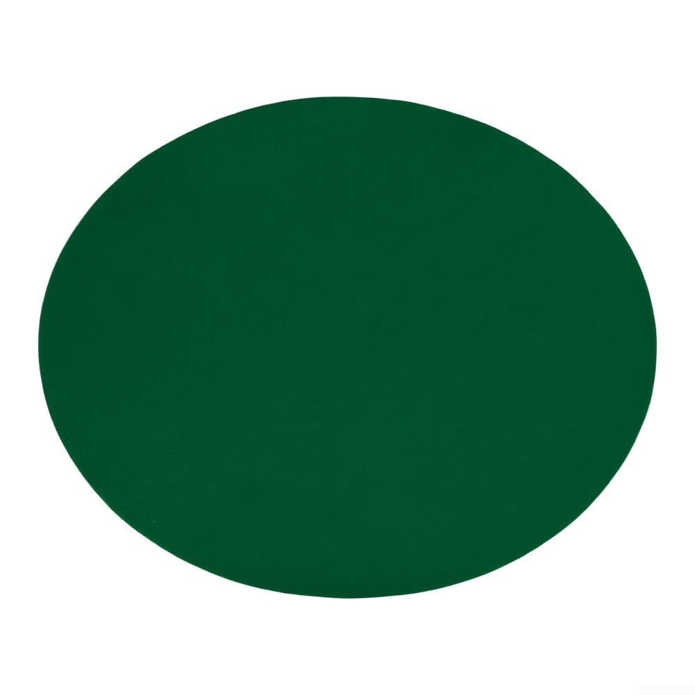 Pokertisch-Auflage, Runde Filz-Tischdecke, Tischüberzug für Kartenspiele 91–122 cm Durchmesser, Elastische Tischunterlage für Kartenspiele, Mahjong und Poker(Grün)