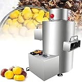 Automatischer Kastanienschäler, Edelstahl-Schälmaschine, keine Schäden an Kastanien, kommerzieller elektrischer Schäler für Verarbeitungsanlagen