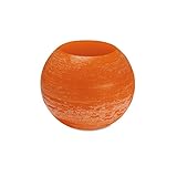wachswindlicht hohlkerze Farbe: kürbis Sehr hochwertiges, großes Wachswindlicht Luna  Ø 300mm Kürbis  incl. Glaseinsatz  Original von Steinhart