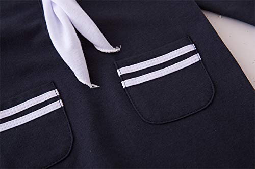 stylesilove Baby Toddler Boys Marine Sailor Cotton Romper with Hat and Necktie 3pcs Festival Jumpsuit4