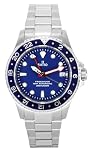RATIO FreeDiver Dive Watch Sapphire Crystal GMT Rotating Bezel Automatic Diver Watch 200M Water Resistant Diving Watch for Men (Blue)