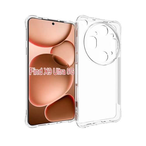 sunrun �X�}�z�P�[�X OPPO Find X9Ultra �p�̃P�[�X TPU�f�� �֗� ���p �ϏՌ��J�o�[ �Ռ��h�~ ��G�� ���킢�� �w�ʃJ�o�[[ao-nx2488][�N���A]
