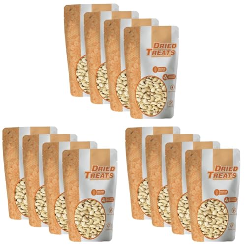 Image of Dried treats Kaju (Cashew) 1000 Grams (250 Grams X 4) for All Ages | High in Protein and Boosts Energy and Build Immunity | Healthy Nutritious Cashew Nut | Delicious Vegan & Crunchy Kaju Nut for Cooking and Raw Eating