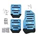 Produktbild Gazechimp 3pcs Fußstütze Sportpedale Kupplungspedal Pedalset Anti Rutsch Pad Cover Blau