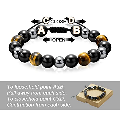 Grandson Braclet As Back To School Gifts From Grandmom Adjustable Triple Protection Bracelet For Boys Handmade Grandson Birthday Gifts From Grandparents From Sereney #TOP5