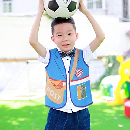 10 Pcs Community Helper Dress Up Vest Boys Dress Up Clothes Vest Career Cosplay Occupation Pretend Play Costume For Career Day Costume #TOP5