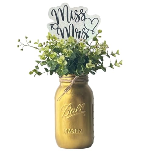 Gold Centerpiece Table Decorations - Gold Bridal Shower Decorations, Gold