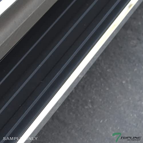 Estribos Laterales de Aluminio 6" Negro con Cromo miniatura 5