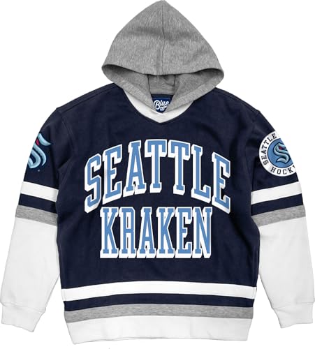 Blue 84 Standard NHL Officially Licensed Hockey Hooded Sweatshirt Twill Embroidery, Team Color by Blue 84 - Used condition - US$52.86