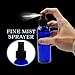 Cornucopia Brands Empty Plastic Refillable PET Spray Bottles w/Fine Mist Atomizer Caps (Pack of 6) Sprayers for DIY Home Cleaning, Aromatherapy, Travel, & Beauty Care (4 Ounce, Cobalt Blue, 6)