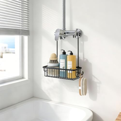 Serviteur de douche pour mitigeur et rangement shampooing - 8